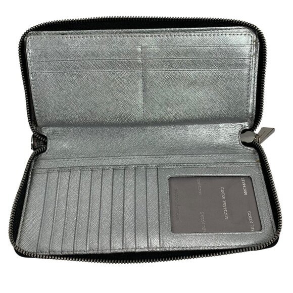 Michael Michael Kors Jet Set Travel Continental Wallet - Silver - Picture 11 of 15